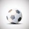 Shiny Leather Football Soccer Ball