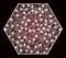 Shiny Linear Mesh Hexagon with Glare Spots