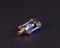 Shiny metal mechanical spare small part of machine in machinery and automotive industry, 3d rendering, isometric