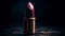 Shiny metallic lipstick adds glamour to women beauty routine generated by AI