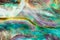 Shiny nacre of Paua or Abalone shell background