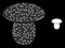 Shiny Network Mushroom with Glare Spots