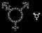 Shiny Network Three Gender Symbol with Light Spots