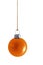 Shiny Orange Christmas Bauble