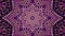 Shiny ornamental purple metal chain kaleidoscope seamless loop pattern animation abstract background New quality ethnic