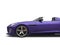Shiny purple modern sports car - cut shot