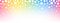 Shiny rainbow fireworks on starry sky background - horizontal panoramic banner for Your holiday design