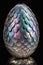 Shiny and realistic fantasy colorful dragon eggs