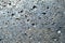 Shiny Shellrock porous limestone texture background painted silver with shell imprints