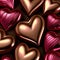 Shiny Valentines Day Background, Card, digital ai