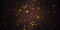 Shiny warm glowing golden glitter festive lights abstract bokeh