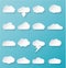 Shiny White Cloud Icons