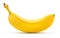 Shiny yellow banana