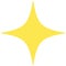 A shiny yellow four-pointed star