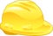 Shiny Yellow Hard Hat Illustration