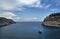 Ship in the in Anthony Quinn Bay