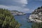 Ship in the in Anthony Quinn Bay