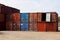 Ship containers in the port of Nosy Be, Madagascar