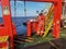 Ship crew waiting for offshore platform personal