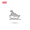 Ship cruise liner icon vector isolated 6