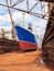 Ship in dry dock