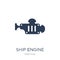 Ship Engine icon. Trendy flat vector Ship Engine icon on white b