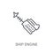 Ship Engine icon. Trendy Ship Engine logo concept on white backg
