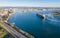 Ship entering Newcastle Harbour - NSW Australia