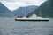 Ship-ferry in fiord