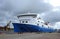 Ship - ferry in Ventspils harbour, Latvia