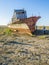 The ship graveyard of the Aral Sea.