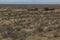 Ship graveyard in former Aral sea port town Moynaq Mo ynoq or Muynak , Uzbekist