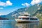 Ship on Hallstatt lake, Austria