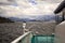 Ship and harsh landscape of Norway