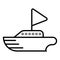 Ship icon. Cruise, tour, delivery concept, Marine boat