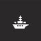 ship icon. Filled ship icon for website design and mobile, app development. ship icon from filled military collection isolated on