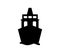 Ship icon illustrated in vector on white background