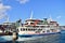 Ship in Japan Kagoshima Sakurajima Natural island port ship