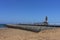 Ship loader and North Wall beach at Mackay Harbour