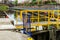 Ship lock or flood gate on Marne-Rhin river canal