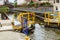 Ship lock or flood gate on Marne-Rhin river canal