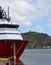 Ship moored at St John`s harbour, NL Canada