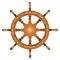 Ship navy wheel isolated