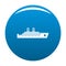 Ship passenger icon blue vector
