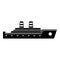 Ship passenger icon, simple black style
