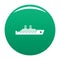 Ship passenger icon vector green