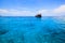 A ship with perfect crystal clear sea, Similan islands