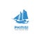 Ship Phinisi Asia Logo Vector