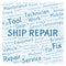 Ship Repair word cloud