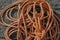 Ship rope coils background